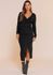 VESTIDO MIDI CANELADO