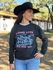 Moletom Feminino Long Live Cowgirls - Preto