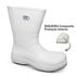 Bota Cano Longo Antiderrapante Branco BB86 Com Biqueira Soft Works Bota De Segurança Epi