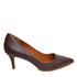 Scarpin Marrom Salto Fino Couro