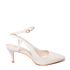 Slingback em Couro Salto Fino Off White
