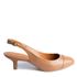 Slingback em Couro Salto Fino Caramelo Carmem
