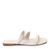 Sandália Rasteira Off White Couro