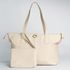 Bolsa Shopping Off White Couro Grande
