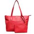 Bolsa Shopping Vermelha Couro Grande