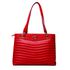 Bolsa Vermelho Morango Tote Couro Grande