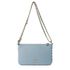 Bolsa Tiracolo Azul Candy em Couro Spikes Pequena