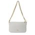 Bolsa Tiracolo Off White em Couro Spikes Pequena