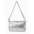 Bolsa Tiracolo Prata em Couro Spikes Pequena