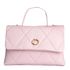 Bolsa Tote Rosa Candy Couro Alça Transversal Removível Média