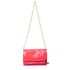 Bolsa Jana Night Vermelho Morango Couro Verniz Pequena