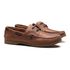 Deckshoes Masculino Kanoê Crazy Horse Dark Brown Samello