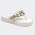 Sandália Flatform Júlia Off White Santa Moça