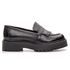 Mocassim Feminino Tratorado Aproprie Fringe Moderno Estiloso Confortável Preto