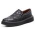 Slip On Couro Tressê All Black Cloud