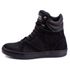 Tênis Sneaker Unissex Couro Legitimo Preto Calçado Fitness