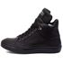 Tênis Sneaker Unissex Couro Legitimo Preto Calçado Fitness