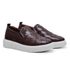 Slip On Couro Tressê Café Cloud