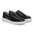 Sapato Masculino Mocassim Master Couro Preto Sola Alta Branca Berlutini 