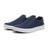 Sapatênis Slip on BS Couro Ecológico Azul Palmilha de Gel 