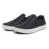 Sapatênis Slip on BS Couro Ecológico Preto Palmilha de Gel 