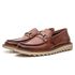 Sapato Loafer Monet em Couro Havana