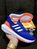 Tênis Ad Azul/Detalhe Laranja e Branco