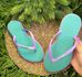 chinelo HAV verde/lilás 