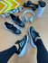Tenis Ad Preto com Detalhe Branco