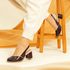 Sapato Boneca RetrÔ - Preto e Off White - ALÉM