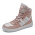 Tenis Feminino Sneakers Lirom Fitness Rosê e Branco