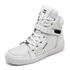 Tenis Sneaker Top Fitness Cano Alto Em Couro Branco