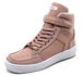 Tenis Feminino Sneakers Lirom Fit Em Couro Rosê