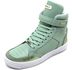 Tenis Feminino Sneakers Lirom Fit Em Couro Verde