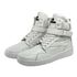 Tênis Sneaker Cano Alto Lirom Fitness Treino Academia Em Couro Branco
