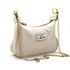 Bolsa Feminina Pequena Marca Lirom Couro Legitimo Creme