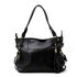 Bolsas Femininas Grande De Couro Legitimo Lirom Alça de Ombro Preta