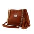 Bolsas Femininas Couro Legítimo Lirom Alça Corrente Dourada Luxuosa Caramelo