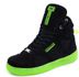 Tenis Sneakers Cano Alto Top Fitness Preto/Verde