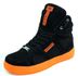 Tenis Sneakers Cano Alto Top Fitness Preto/Laranja