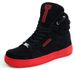 Tenis Sneakers Cano Alto Top Fitness Preto/Vermelho