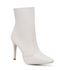 Bota Feminina salto alto e bico fino Luciana Off white