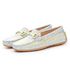 Mocassim Feminino Florença Em Couro Xadrez Multi Pastel Savelli