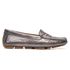 Mocassim Feminino Charlotte Em Couro Carbono Savelli 