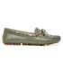 Mocassim Feminino Charlotte Em Couro Verde Oliva Savelli 