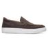 Tênis Slip On Masculino Florence em Couro Cinza Escuro Savelli