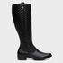 Bota Feminina Montaria Valentina em Couro Preto