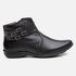 Bota Feminina Flat Chiara Em Couro Preto 