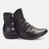 Bota Feminina Flat Helena Em Couro Preto 