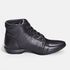 Bota Feminina Flat Martina Em Couro Preto 